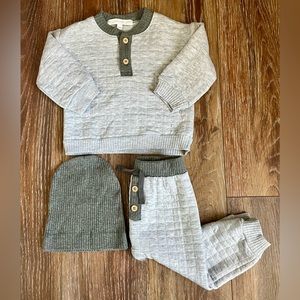 NWOT - RZ by Rachel Zoe Quilted Knit 3 Piece Sweater Set Size 18 Months